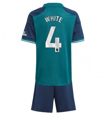 Arsenal Benjamin White #4 Replika Babytøj Tredje sæt Børn 2023-24 Kortærmet (+ Korte bukser)